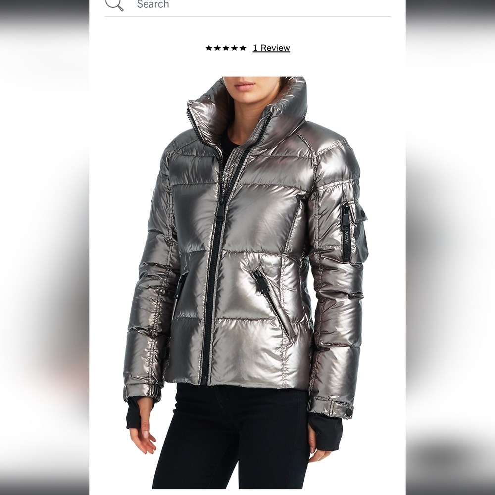 SAM. Freestyle Down Puffer Jacket in Gunmetal color